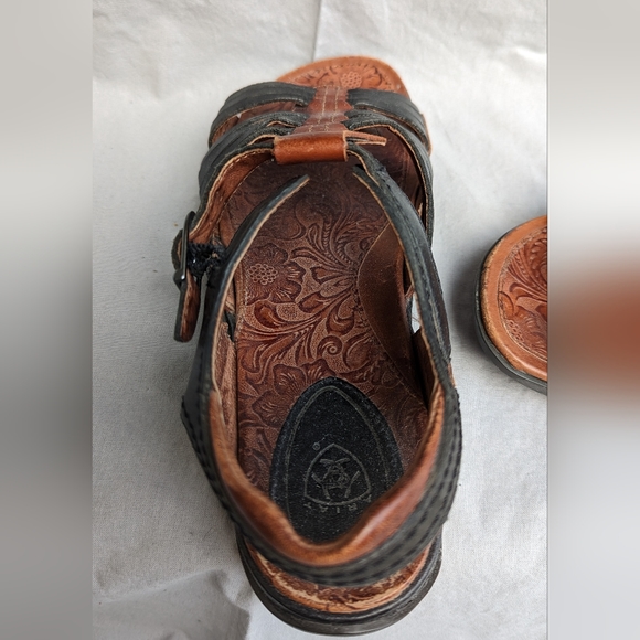 Ariat Leather Woven Sandals Women's Size 11 - Picture 3 of 3